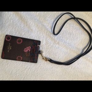 Coach ID Holder/lanyard